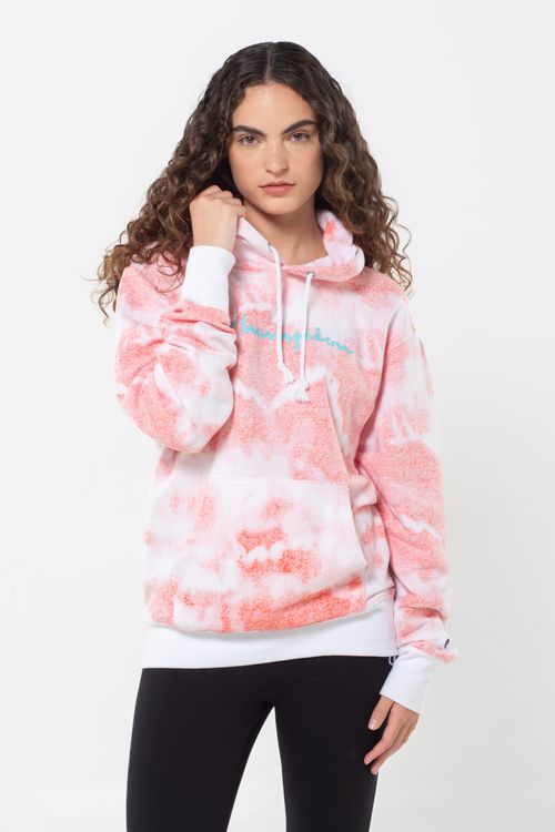 Hoodie Lightweight Reverse Tie Dye para Mujer