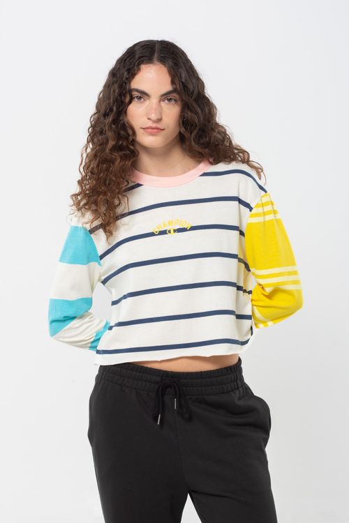 Remera de manga larga Colorblock para Mujer