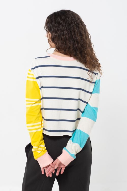Remera de manga larga Colorblock para Mujer