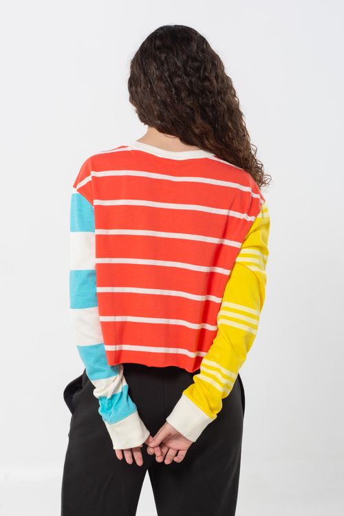 Remera de manga larga Colorblock para Mujer