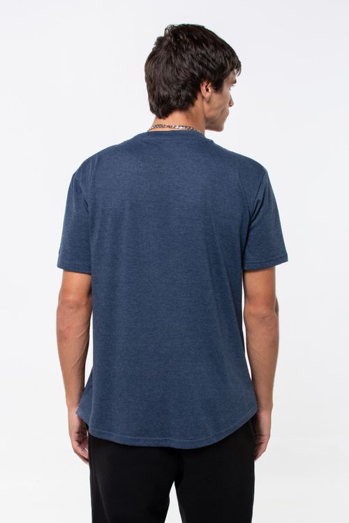 Remera Curved Hem Slub para Hombre