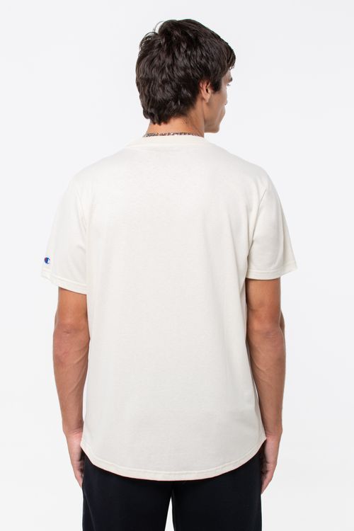 Remera Curved Hem Slub para Hombre