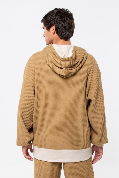 Hoodie Waffle para Hombre