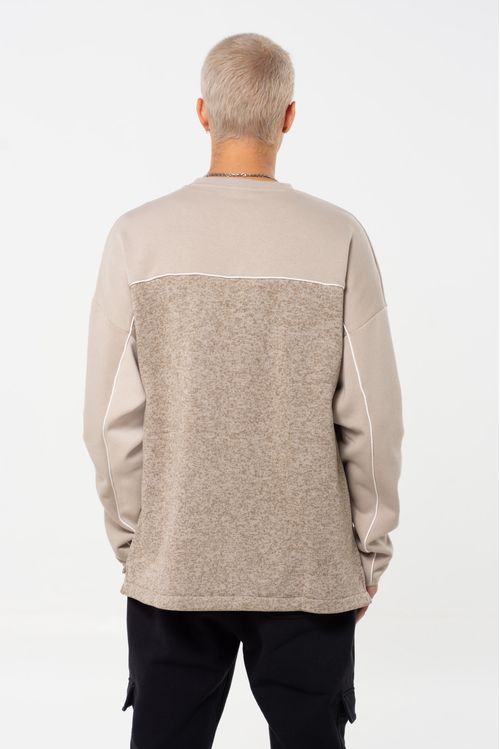 Sweater Knit Fleece Crew para Hombre