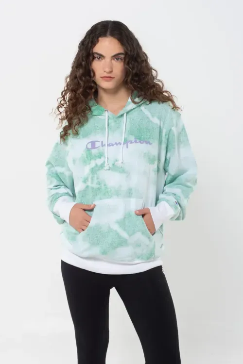 Hoodie Lightweight Reverse Tie Dye para Mujer