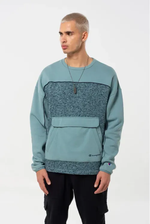 Sweater Knit Fleece Crew para Hombre