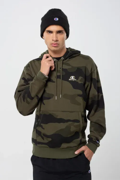 Hoodie Clasico Fleece Camo para Hombre