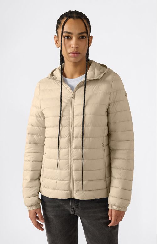 Campera Acolchada Con Capucha Para Mujer