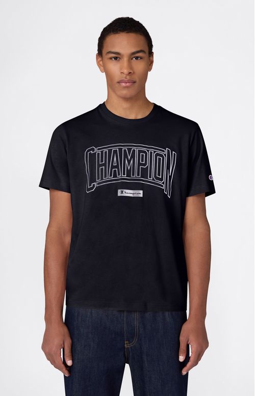 Remera Logo Puff Print Para Hombre
